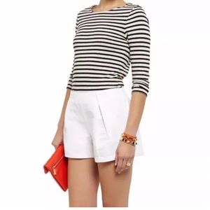 New with tags Authentic Tory Burch Georgina White Silk Blend Shorts
